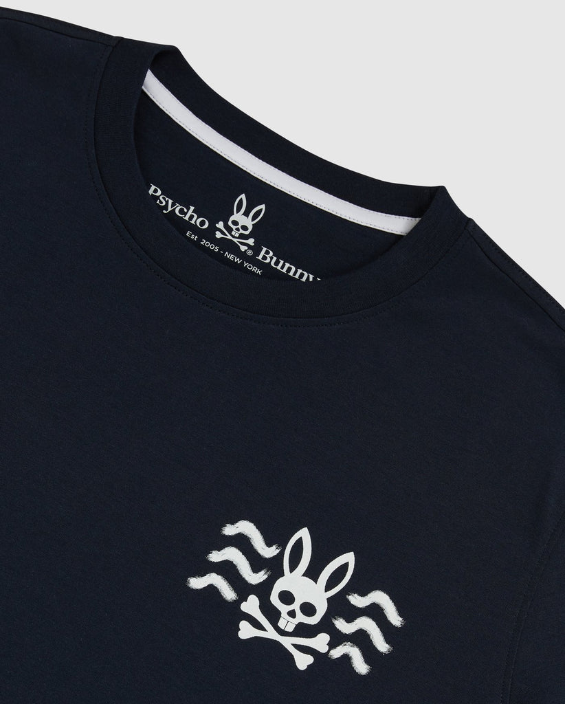 Psycho Bunny Mens Filcham Tee - Navy