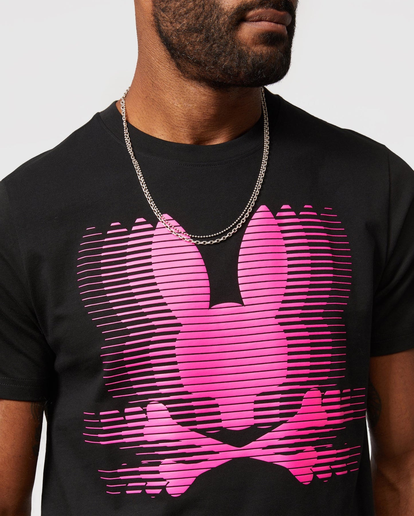 Psycho Bunny Mens Turing Graphic Tee - Black