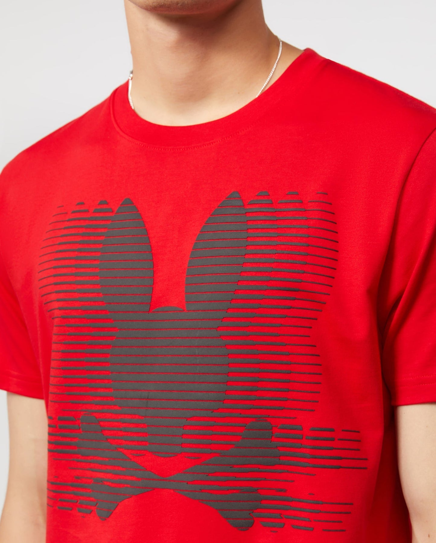 Psycho Bunny Mens Turing Graphic Tee - Brilliant Red