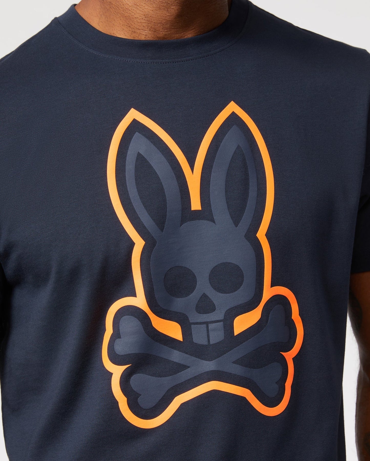 Psycho Bunny Mens Percy Graphic Tee - Navy