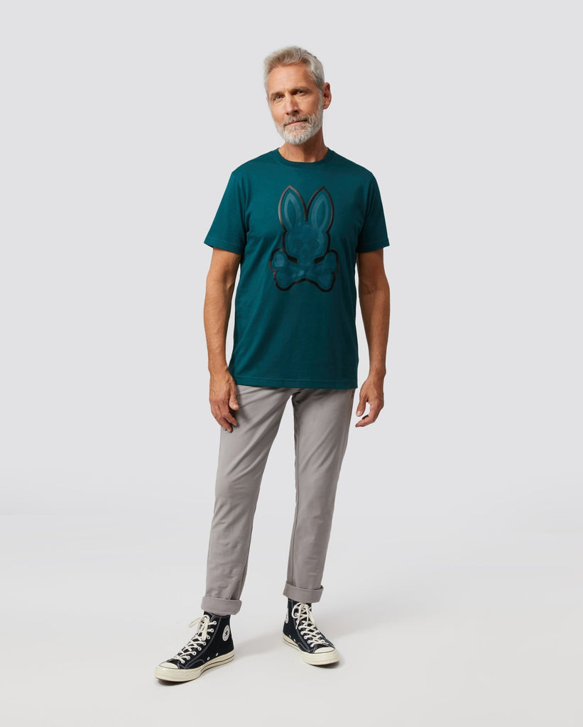 Psycho Bunny Mens Percy Graphic Tee - Spruce
