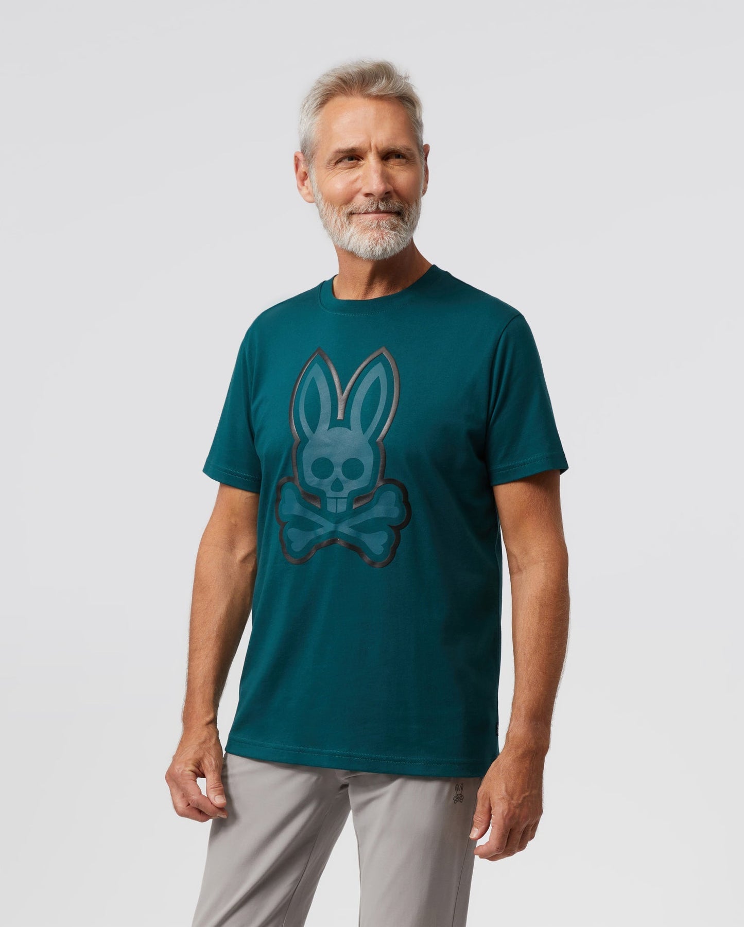 Psycho Bunny Mens Percy Graphic Tee - Spruce