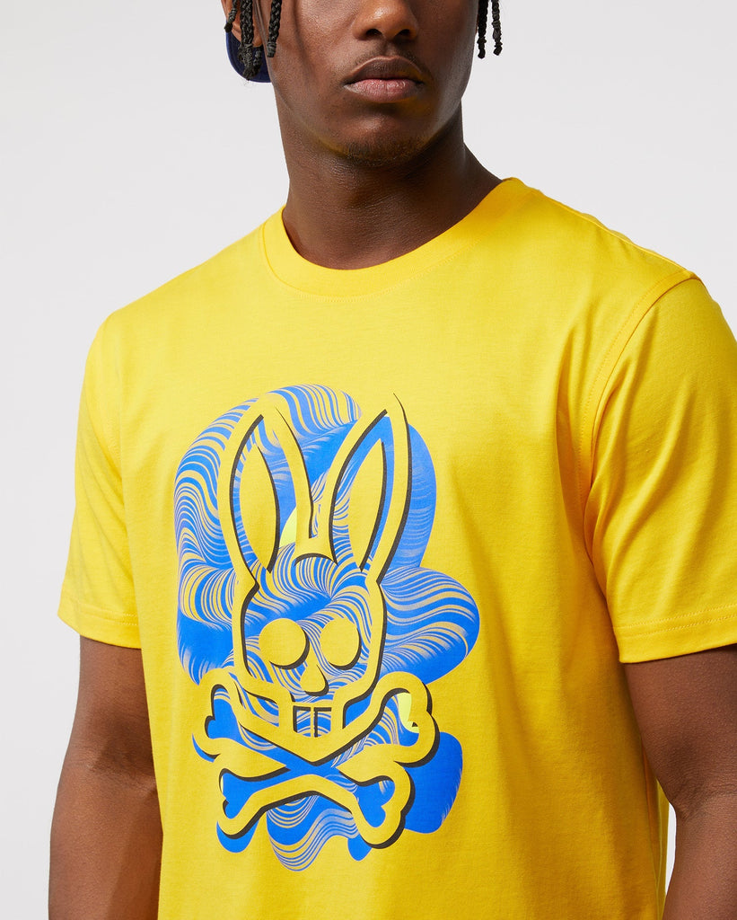 Psycho Bunny Mens Slaytor Graphic Tee - Desert Marigold