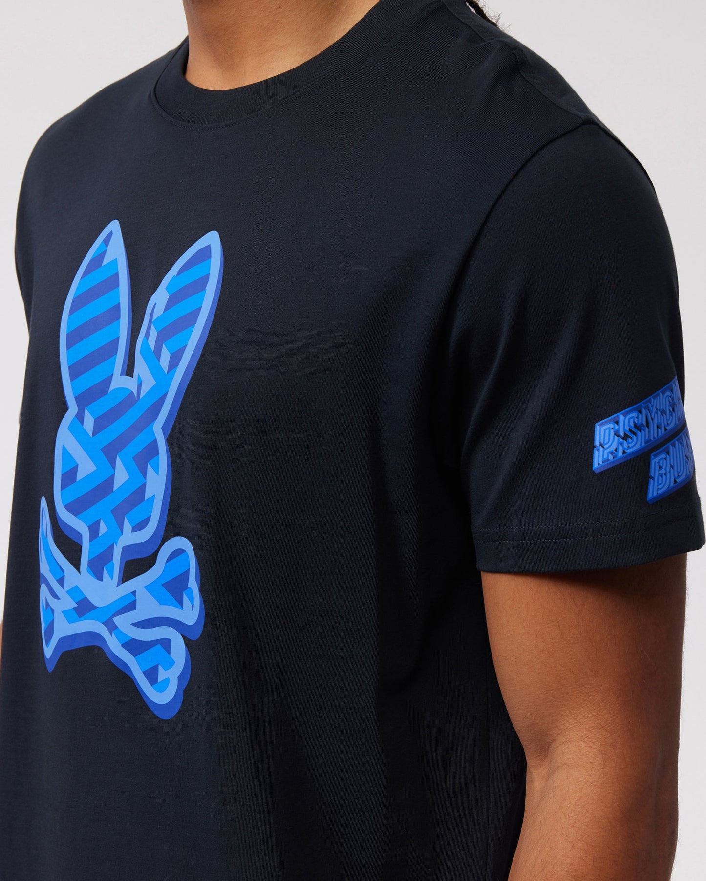 Psycho Bunny Mens Pisani Graphic Tee - Navy/Blue