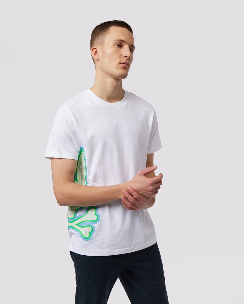 Psycho Bunny Mens Dammes Graphic Tee - White