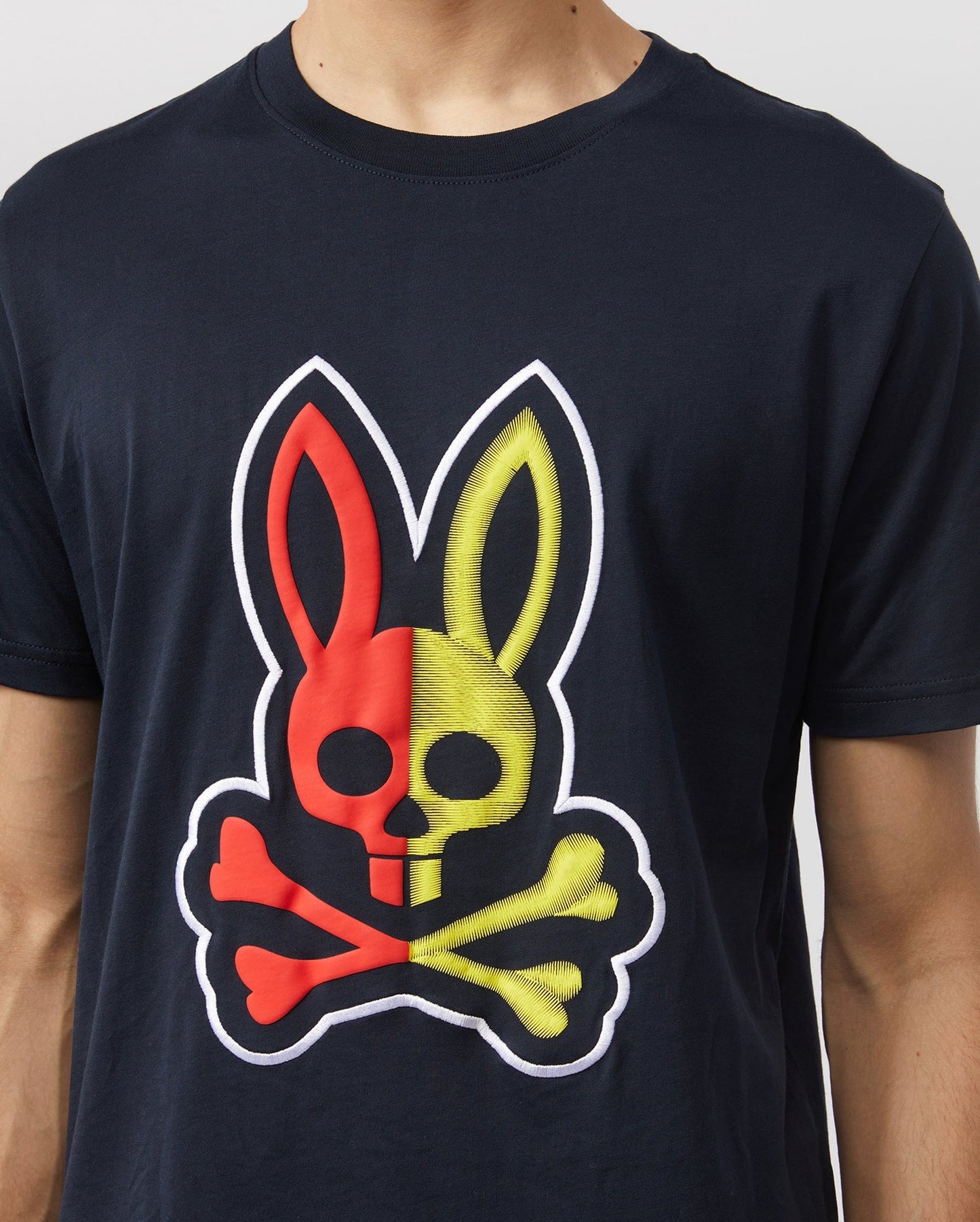 Psycho Bunny Mens Cooper Graphic Tee - Navy