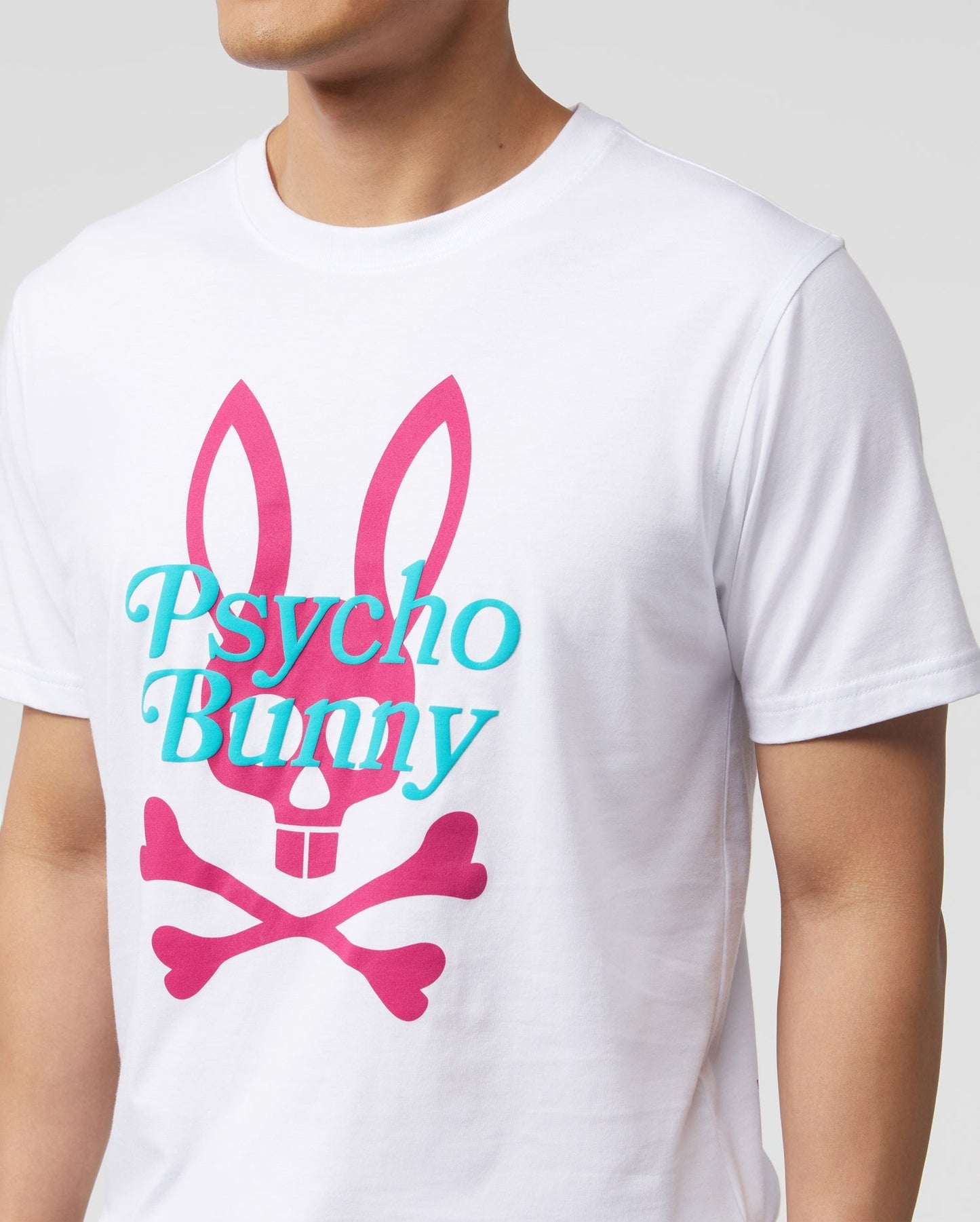 Psycho Bunny Mens Cortlandt Graphic Tee - White