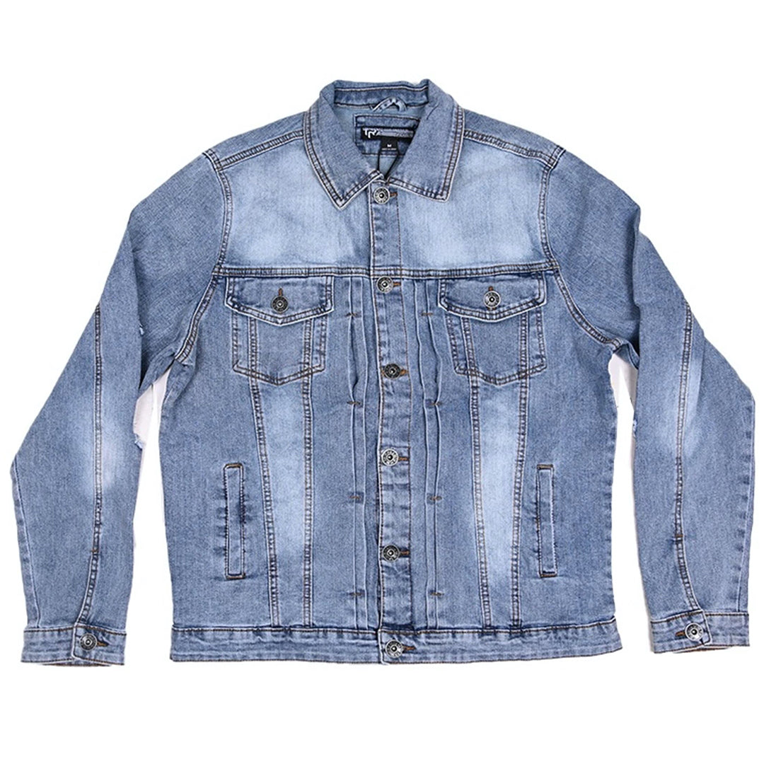 TR Premium Blue Washed Denim Jacket (J-1085)