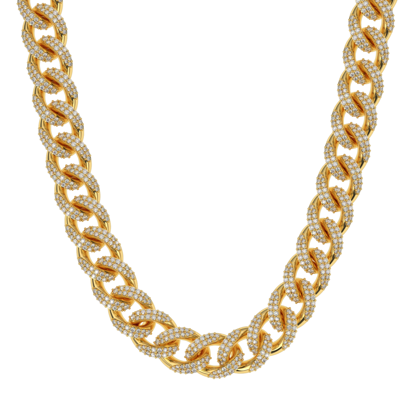 Gold Gods 10MM Diamond Cuban Link Chain