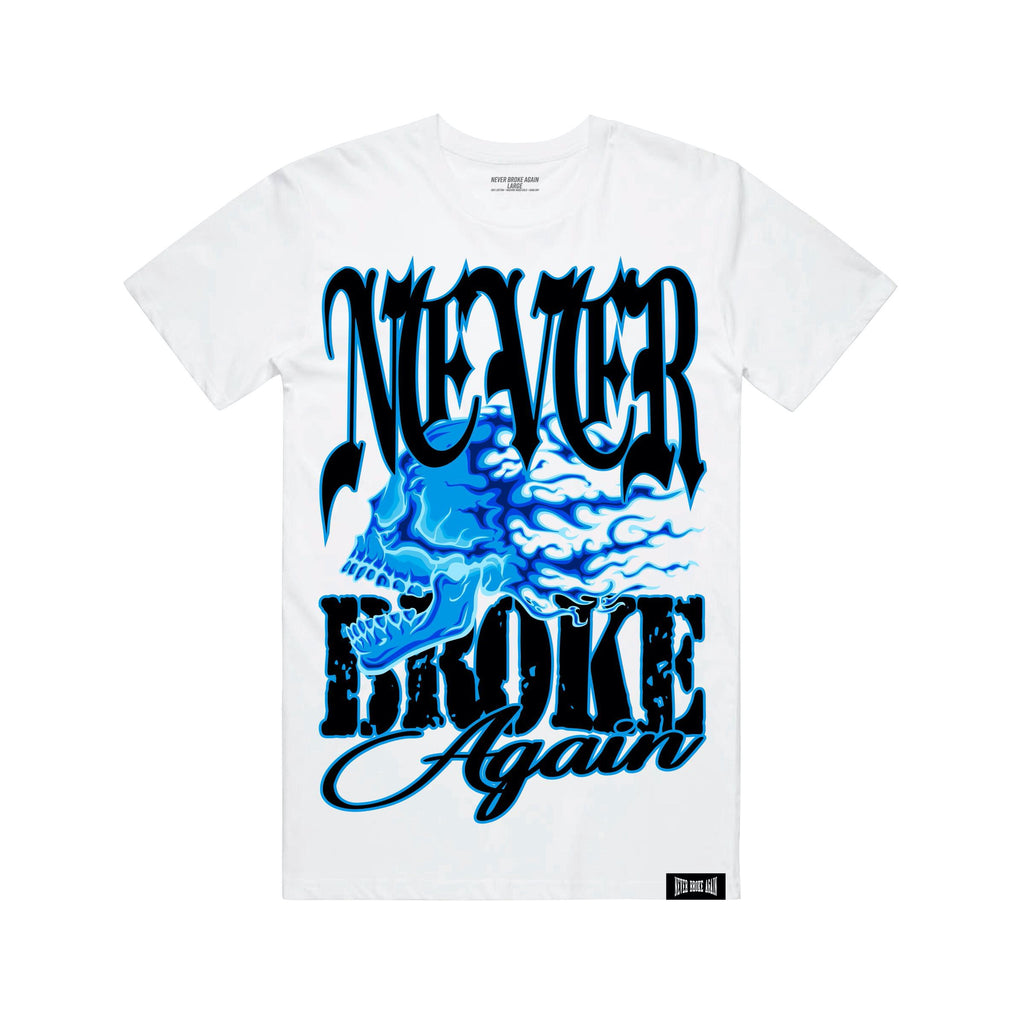 NBA Young Boy Fast Skull Tee in White
