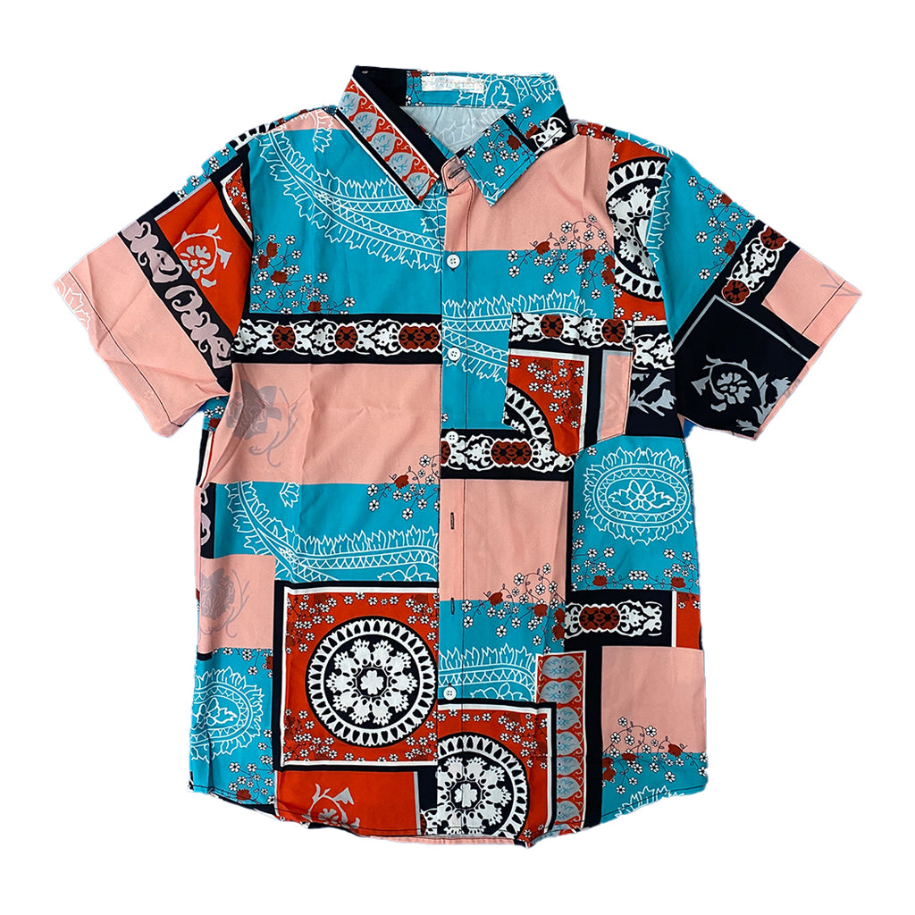 Forever Young Bandana Printed Button Down Shirt