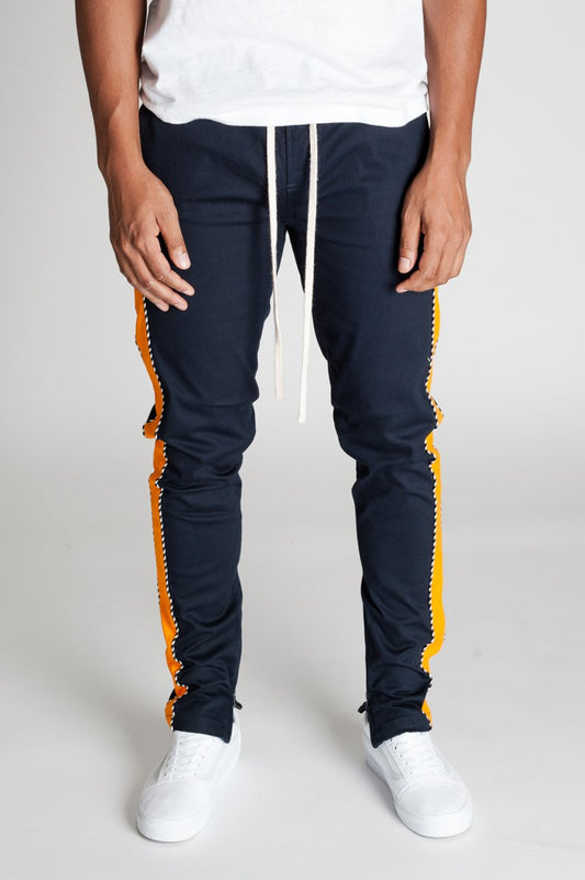 KDNK Striped Track Pants w/ Ankle Zip v.2.0