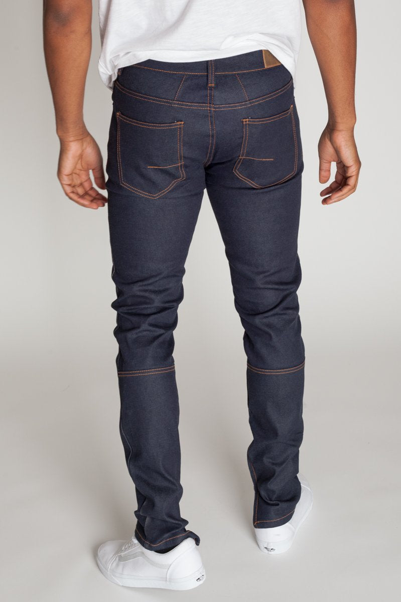 KDNK Raw Denim Ankle Zip Jeans