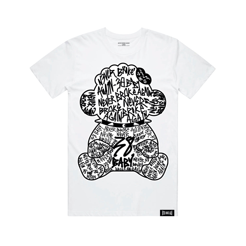 NBA Young Boy Monkey Tag Tee in White
