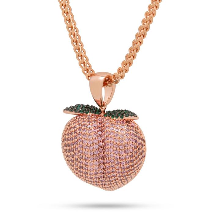 King Ice The Peach Emoji Necklace