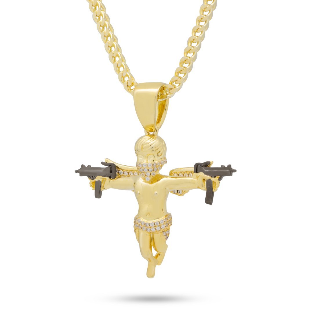 King Ice The Dual Uzi Angel Necklace – YNGDGRT$