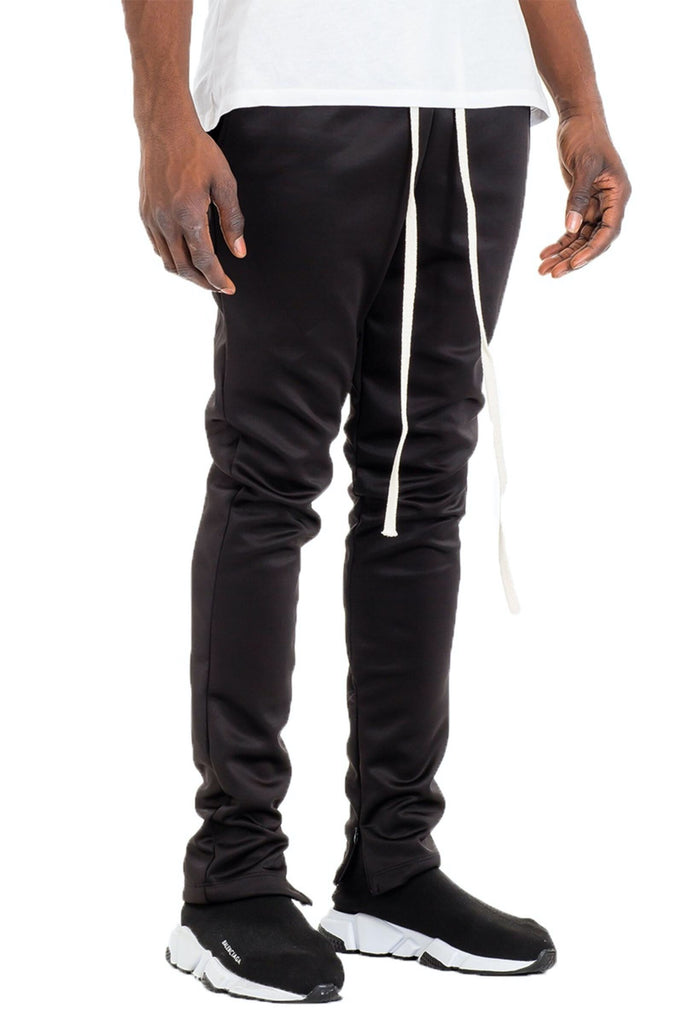 WEIV Essential Solid Track Pants in Black