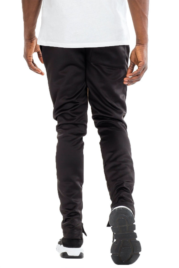 WEIV Essential Solid Track Pants in Black