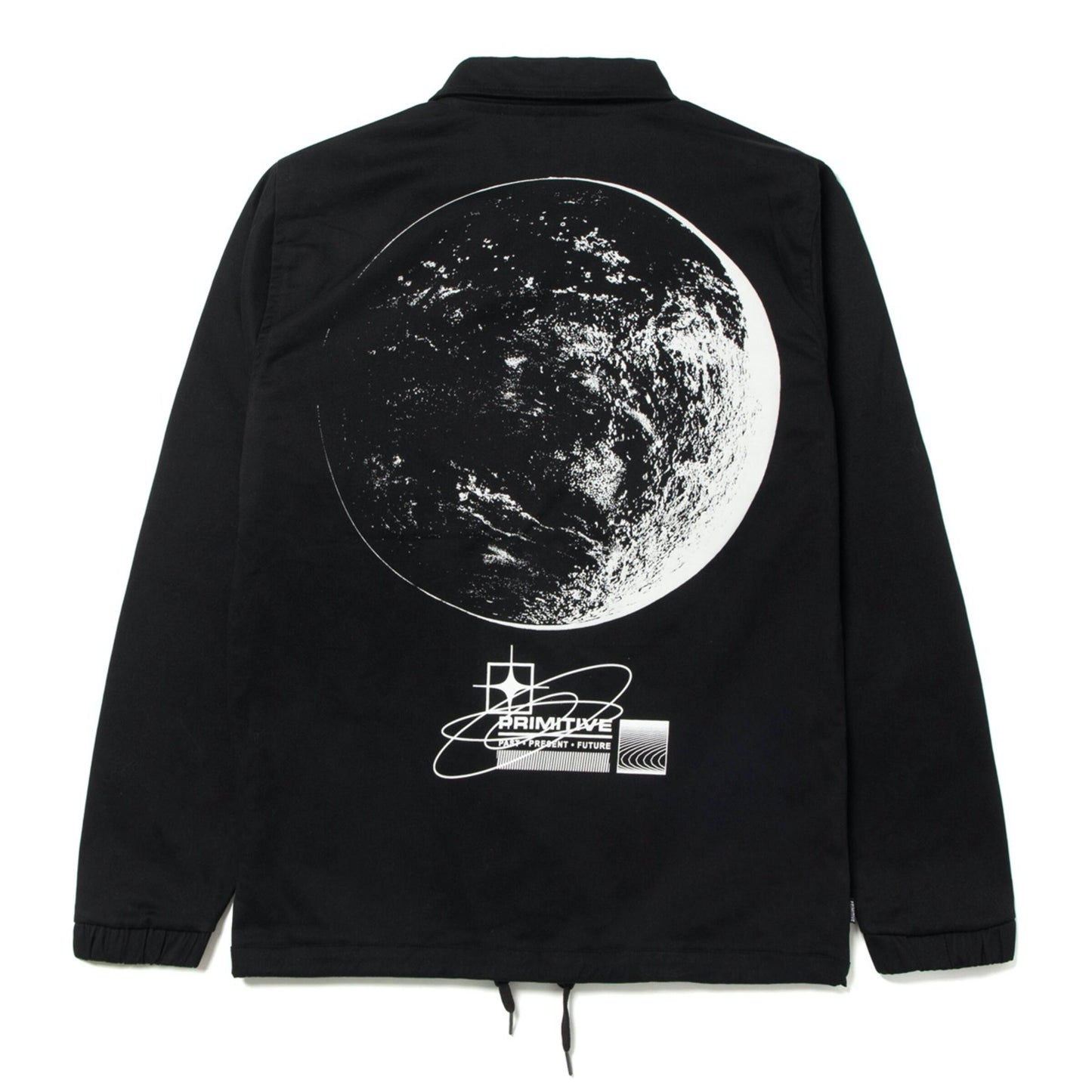 Primitive Moon Coach Jacket in Black