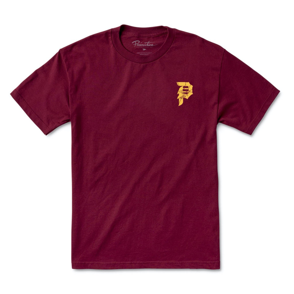 Primitive Breakthrough Tee in Burgundy