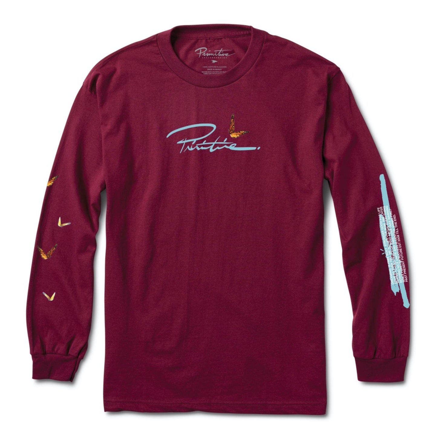 Primitive Vessels L/S Tee in Maroon