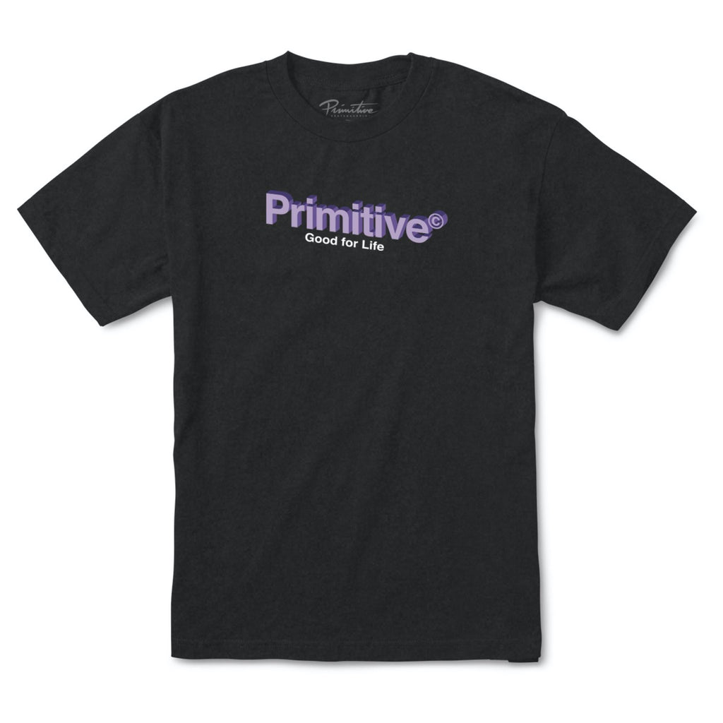 Primitive Connected Washed Tee in Black