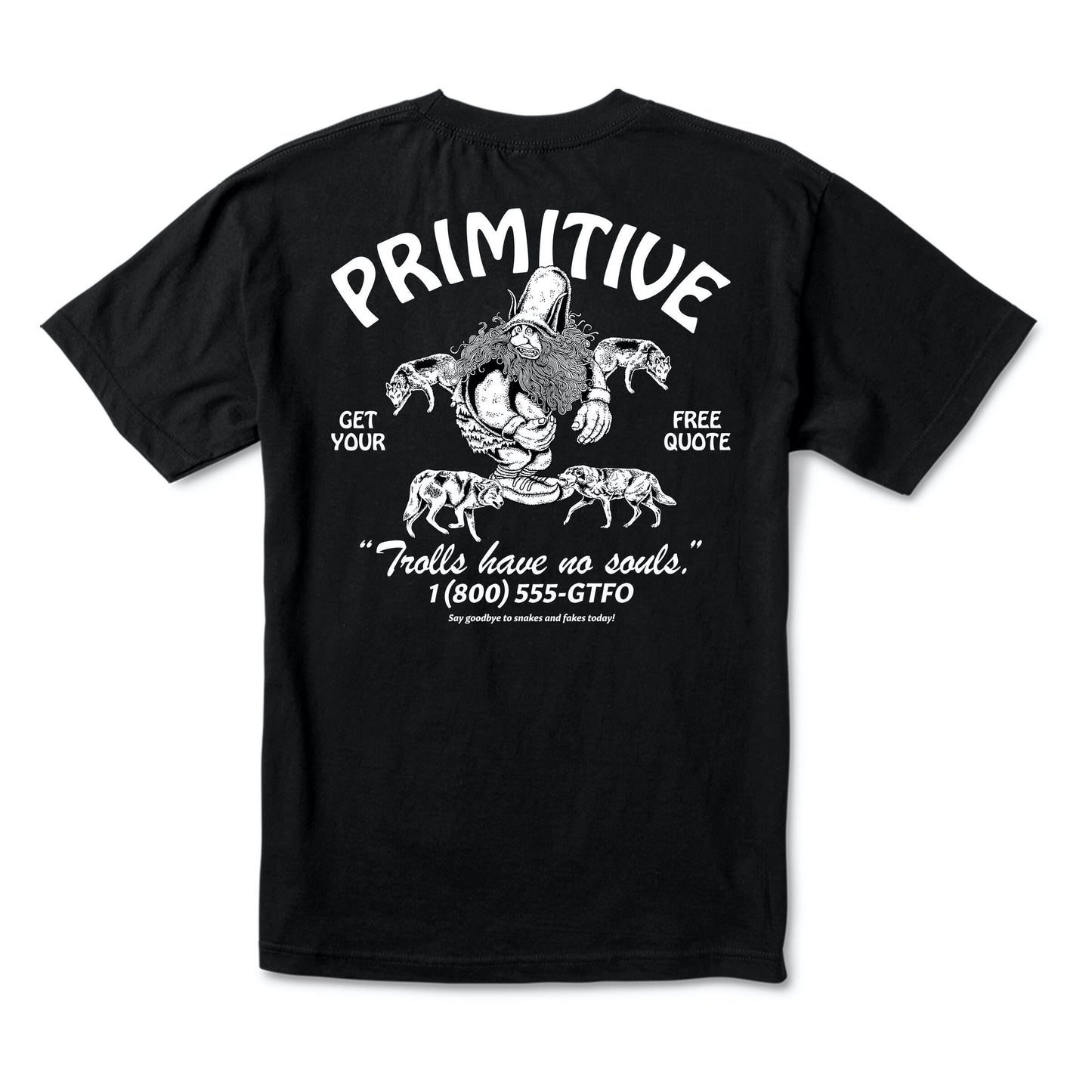 Primitive Goodbye Pocket Tee - Black