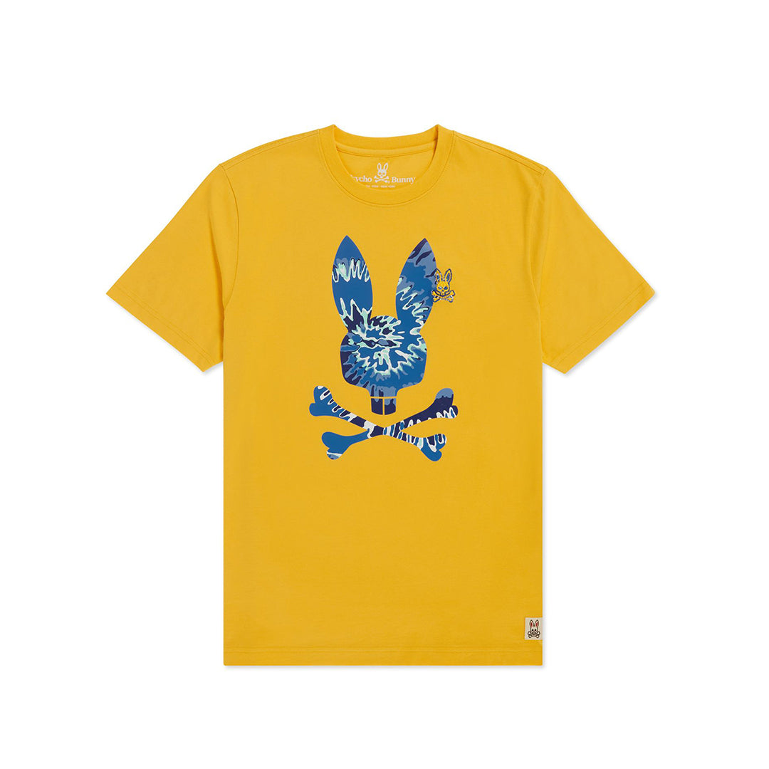 Psycho Bunny Mens Cranwich Graphic Tee - Yellow Pollen