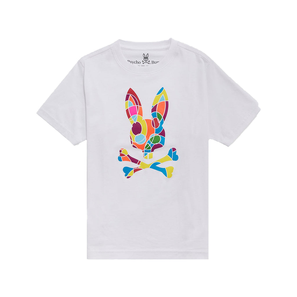 Psycho Bunny Mens Darwin Graphic Tee - White