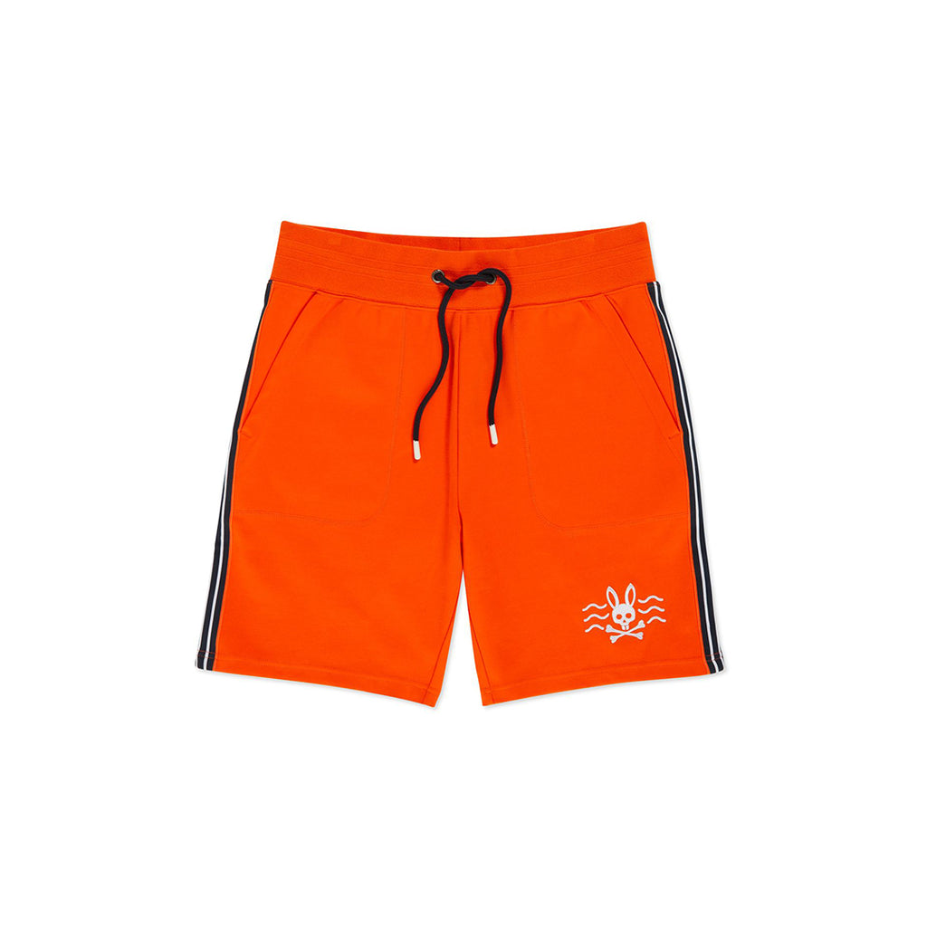 Psycho Bunny Mens Filcham Sweat Shorts - Sunset Orange
