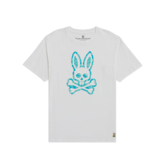 Psycho Bunny Mens Hockham Graphic Tee - White