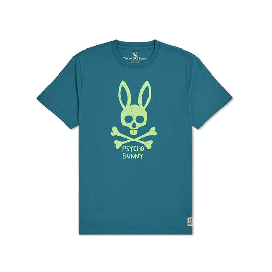 Psycho Bunny Mens Jasper Graphic Tee - Enamel Blue