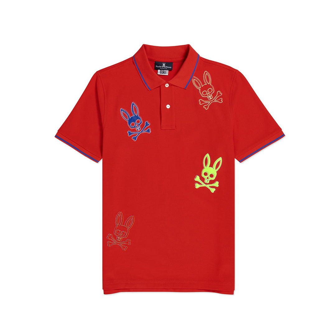 Psycho Bunny Mens Keswick Polo - Salsa