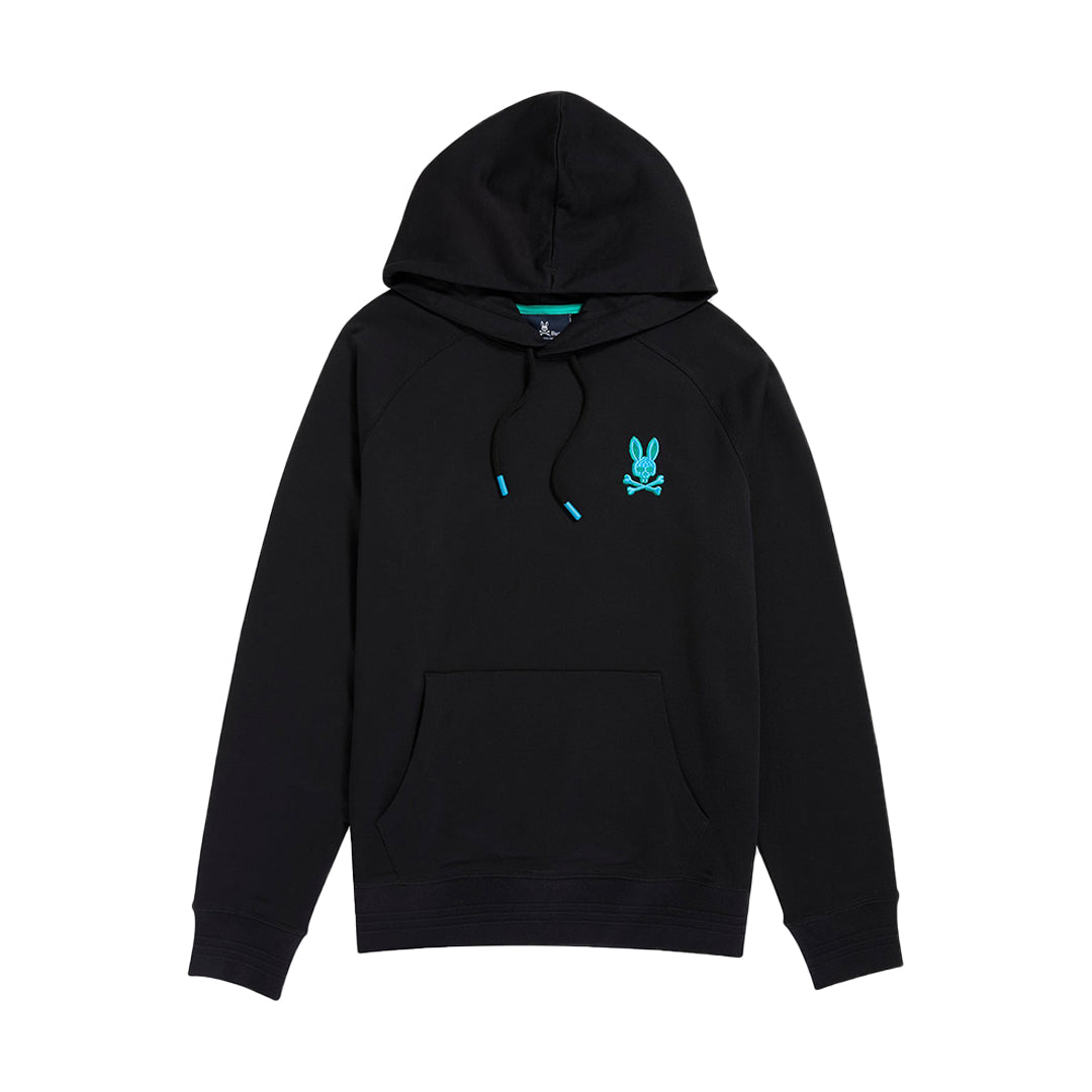 Psycho Bunny Bennett Popover Hoodie in Black