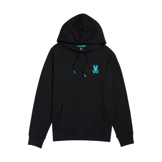 Psycho Bunny Bennett Popover Hoodie in Black