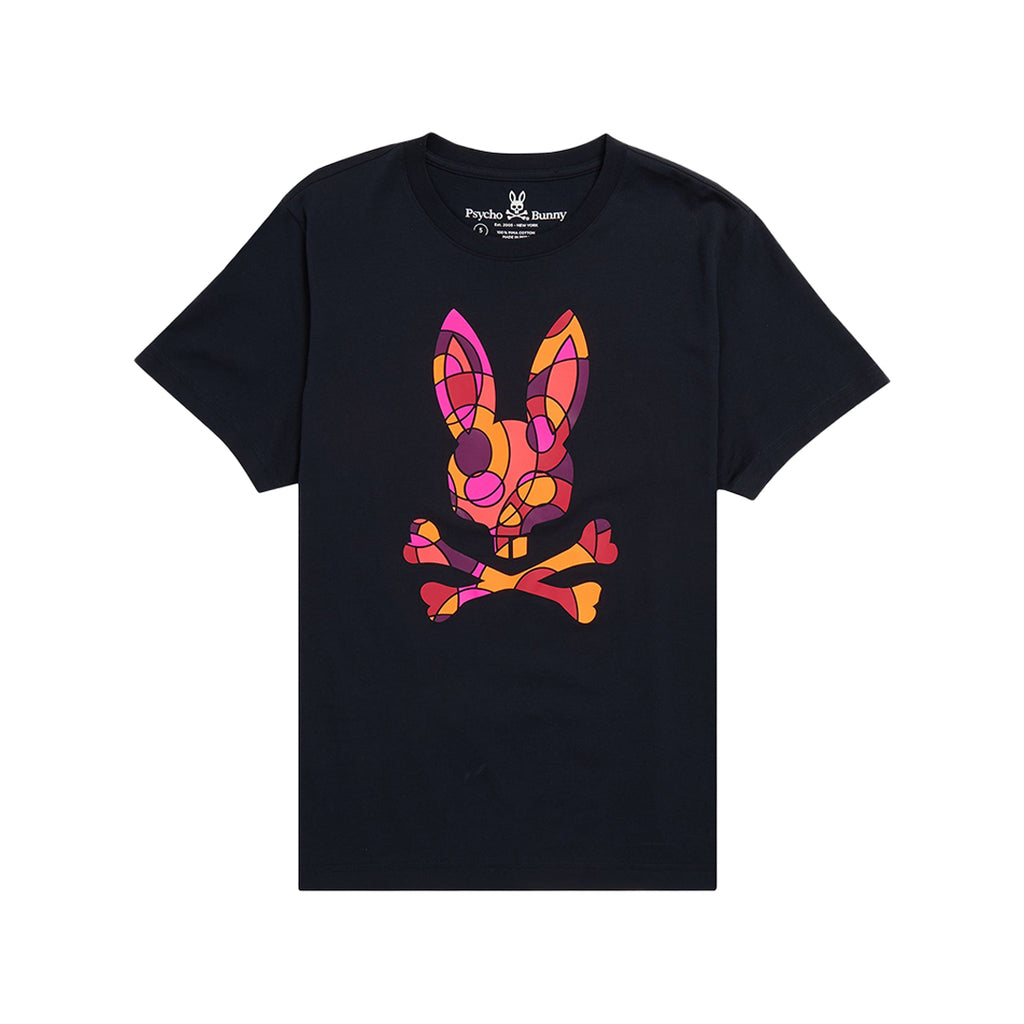 Psycho Bunny Mens Darwin Graphic Tee - Navy