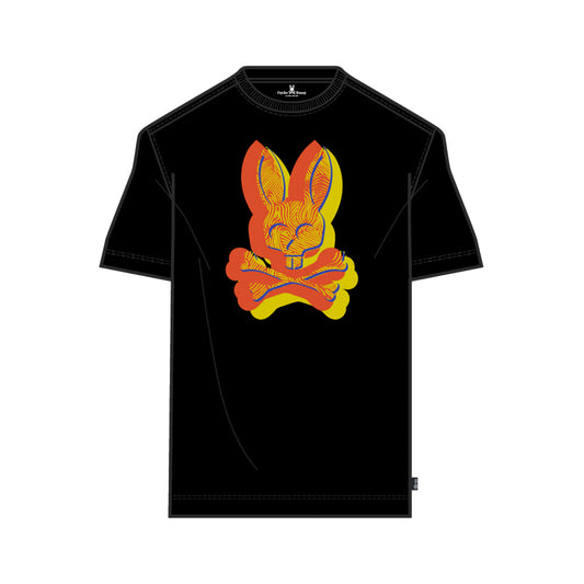 Psycho Bunny Mens Nickolas Graphic Tee - Black