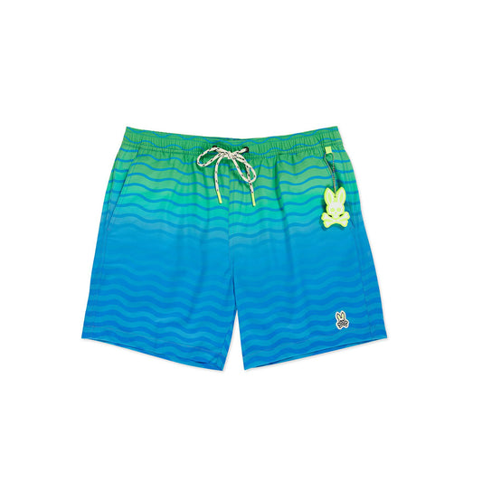 Psycho Bunny Mens Pridmouth Swim Trunks - Electric Blue