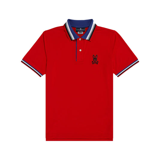 Psycho Bunny Mens Moulton Sport Polo - Salsa