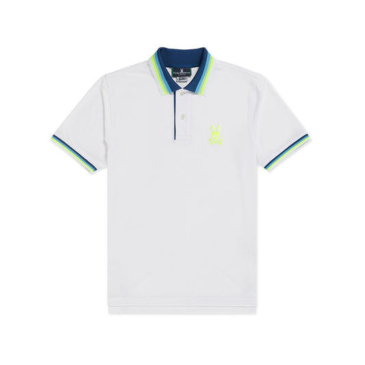 Psycho Bunny Mens Moulton Sport Polo - White