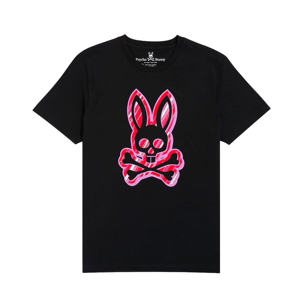 Psycho Bunny Dorton Graphic Tee in Black