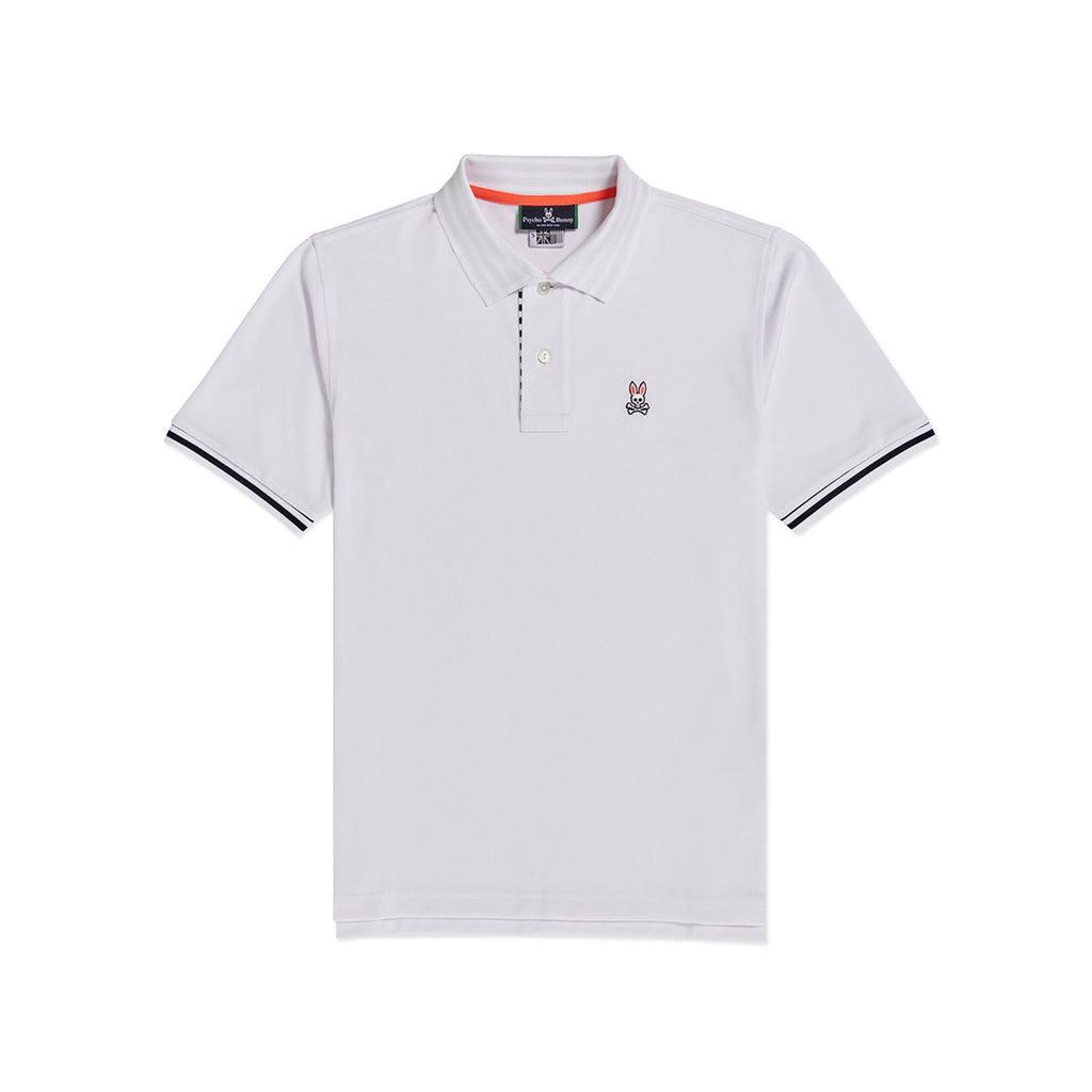 Psycho Bunny Mens Plumstead Sport Polo - White