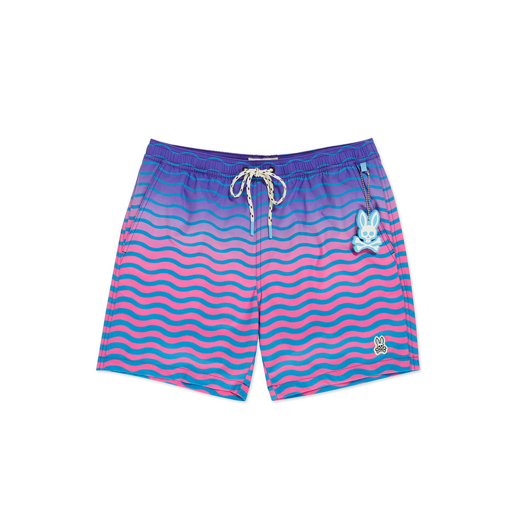 Psycho Bunny Mens Pridmouth Swim Trunks - Cotton Candy