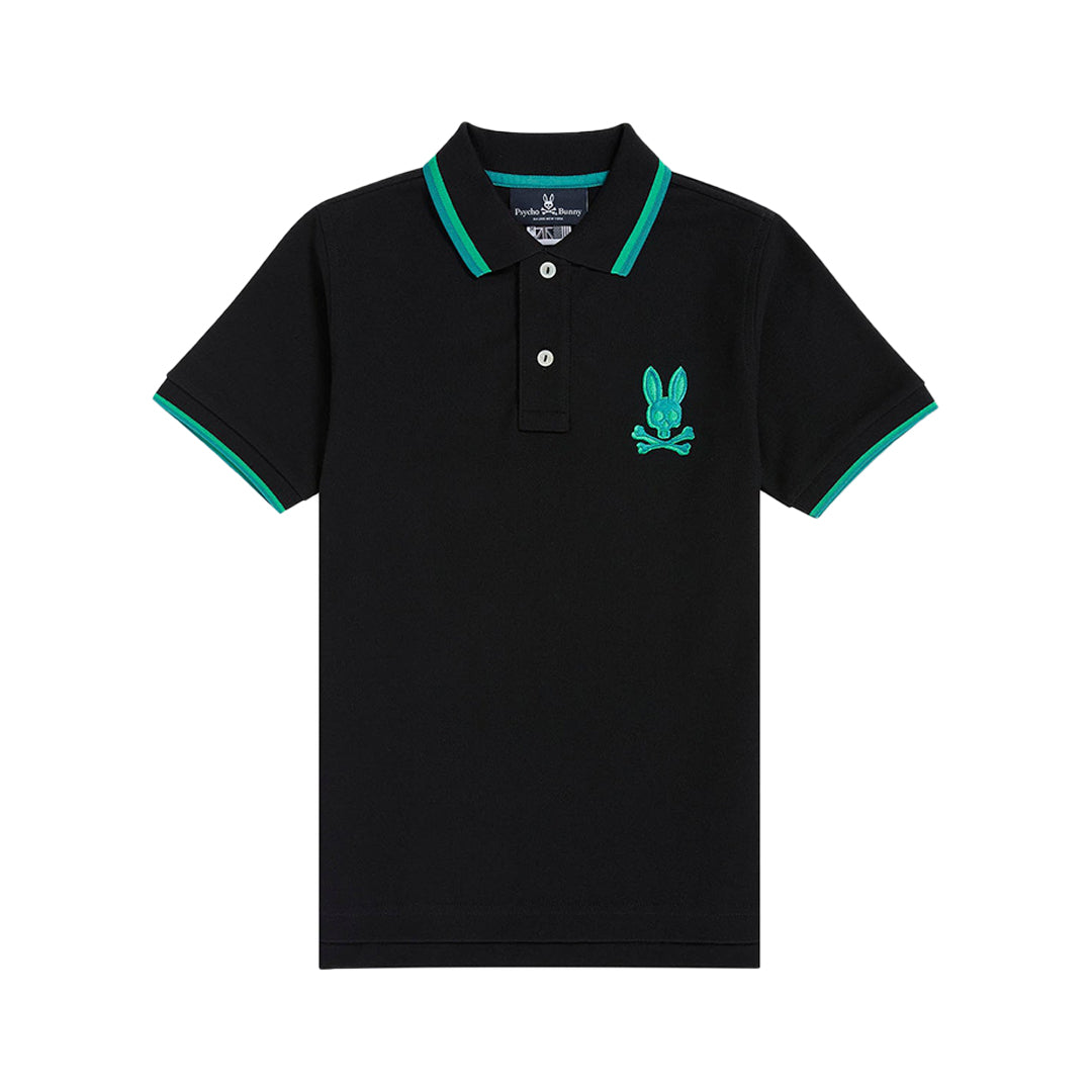 Psycho Bunny Bennett S/S Polo in Black