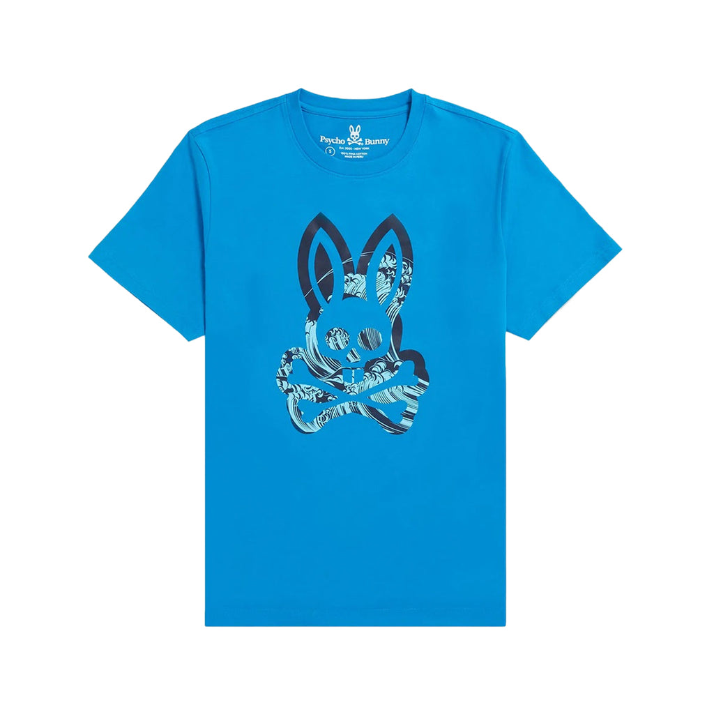 Psycho Bunny Mens Thames Graphic Tee - Seaport Blue