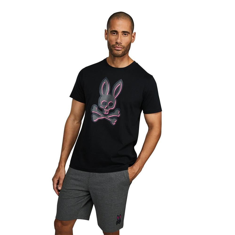 Psycho Bunny Drake Graphic Tee in Black