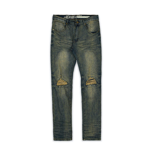 Reason Huntington Vintage Wash Destroyed Denim