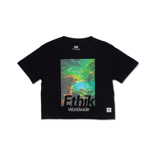 Ethik Galaxy Womens Crop Top Tee