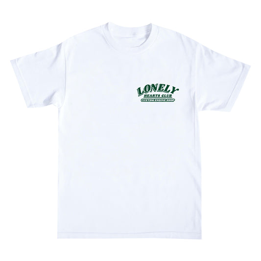 Lonely Hearts Custom Engine Shop Tee