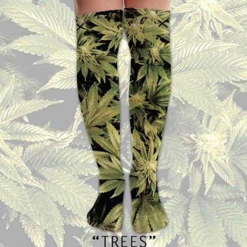 Odd Sox Trees Knee High Socks